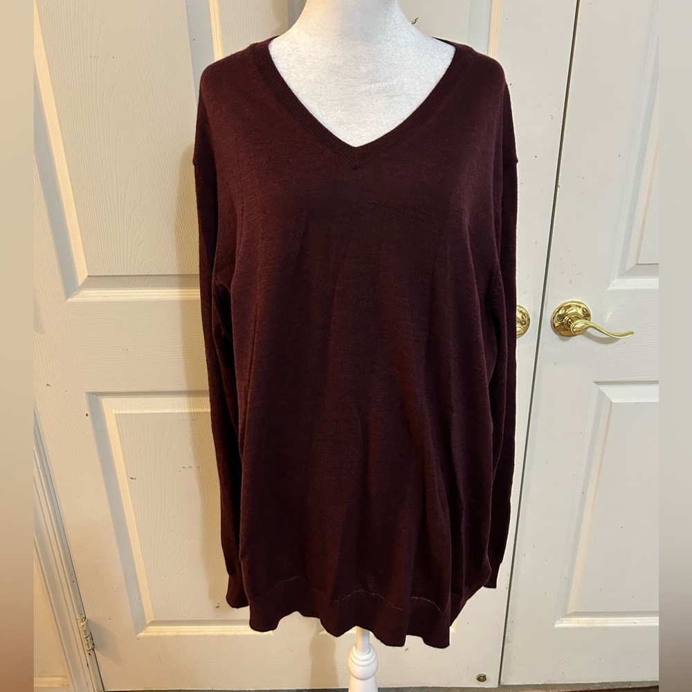 NWT Thomas Dean men’s Bordeaux sweater, XXL